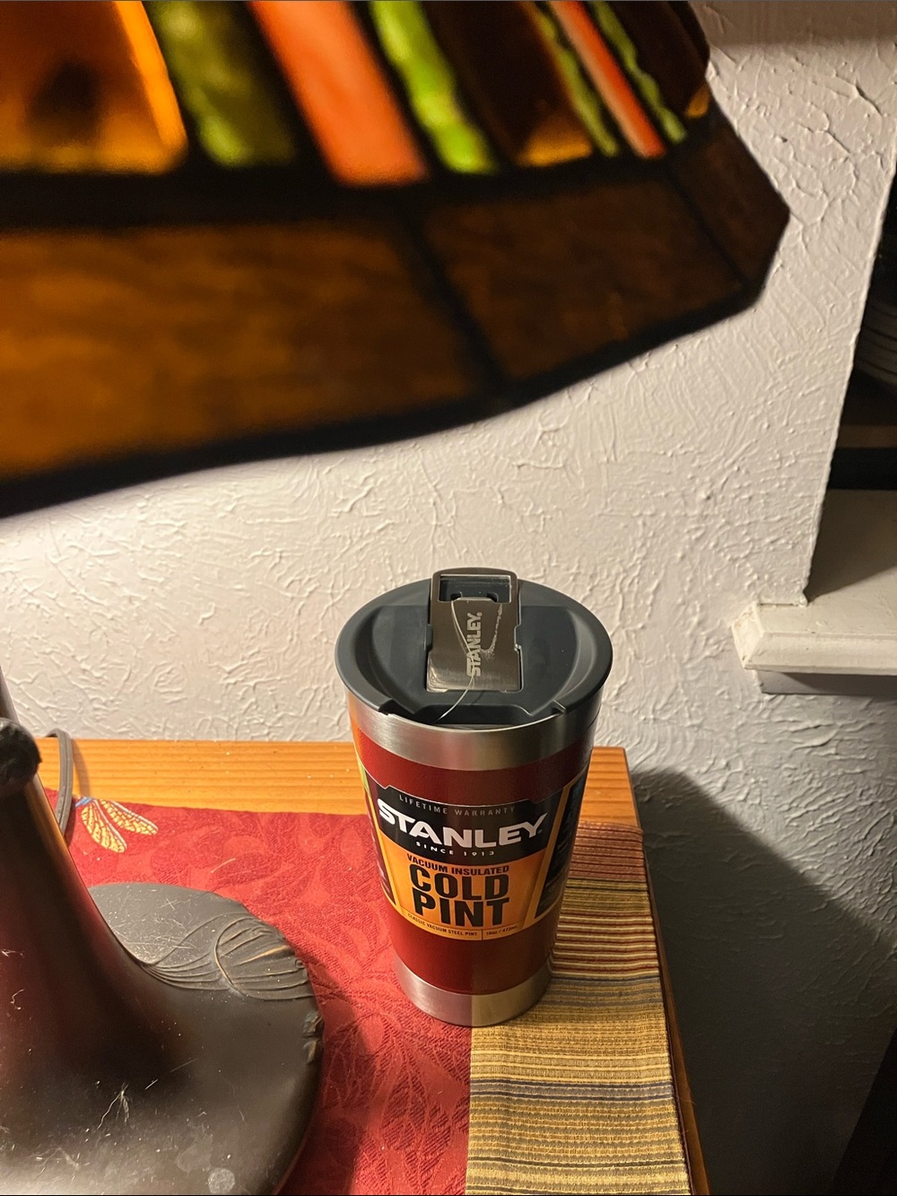 Stanley Red Vacuum Insulated Cold Pint Tumbler - Picture 6 of 7